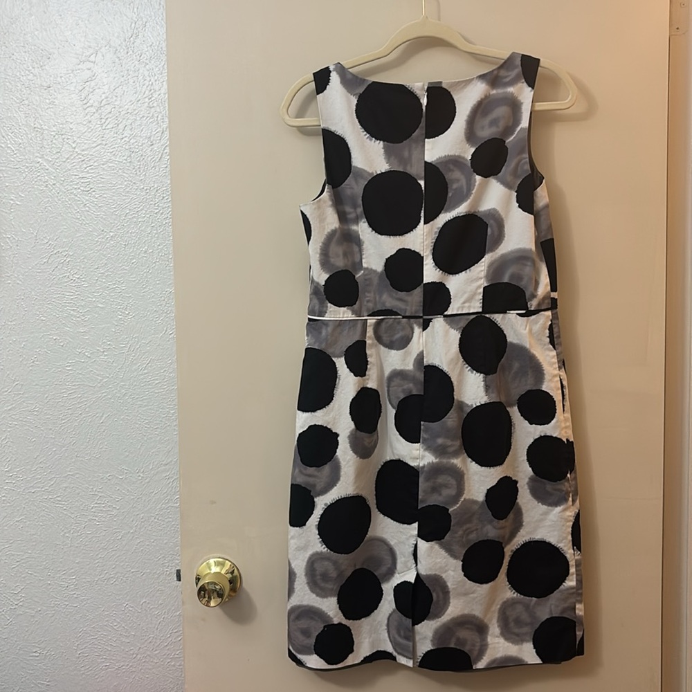 Ann Taylor Black and Gray Polka Dot Dress - Picture 3 of 6